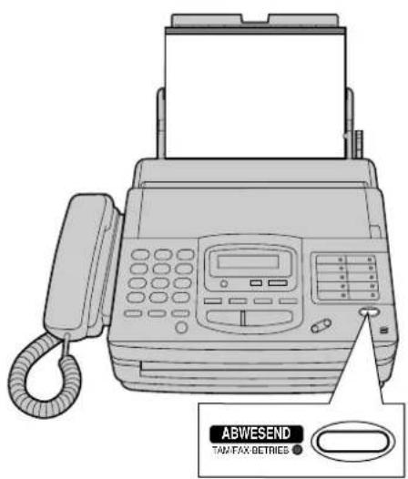 PANASONIC KX-F1830G - Einsatz des TEL/FAX-Modus - 1