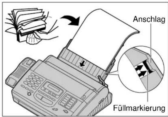PANASONIC KX-F1830G - Papier einlegen - 5