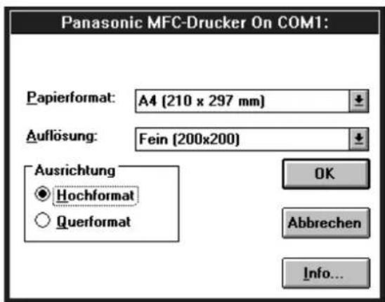 PANASONIC KX-F1830G - Für Windows 3.1/3.11: - 3