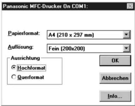 PANASONIC KX-F1830G - Für Windows 95: - 2