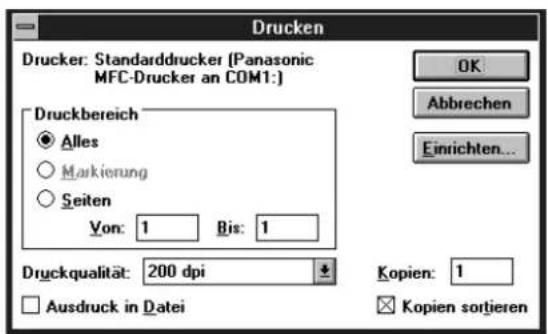 PANASONIC KX-F1830G - Für Windows 3.1/3.11: - 1