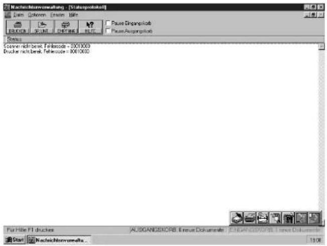 PANASONIC KX-F1830G - Fehlermeldungen am PC beim Einsatz des Multifunktions-Center - 1