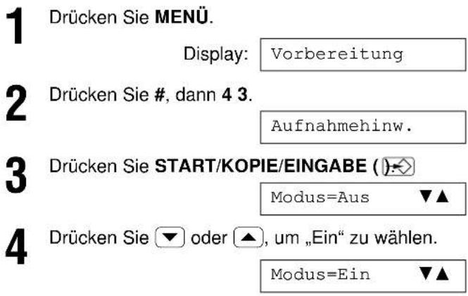 PANASONIC KX-F1830G - Alarm Aufnahmekapazität - 1