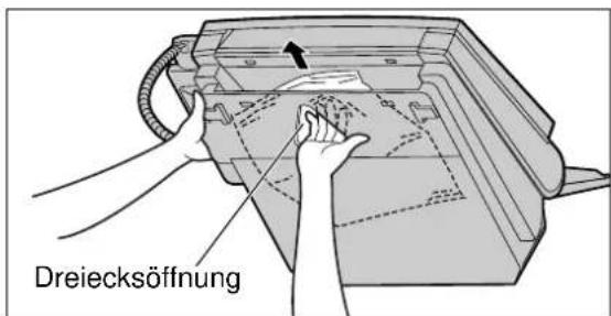 PANASONIC KX-F1830G - Entfernen von Papier nahe der Dokumentenausgabe \_\_\_\_ - 1