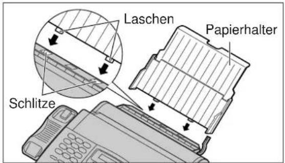 PANASONIC KX-F1830G - Papier einlegen - 2