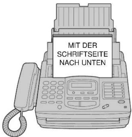 PANASONIC KX-F1830G - Faxen eines in das Gerät eingelegten Dokumentes \_\_\_\_ - 1