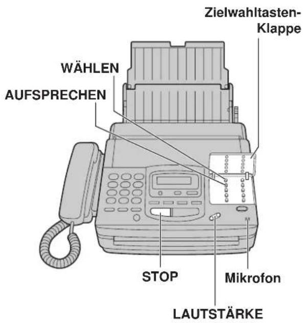 PANASONIC KX-F1830G - Ansagetext aufsprechen - 1