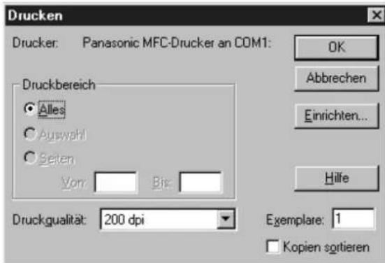 PANASONIC KX-F1830G - Ausdrucken empfangener Faxsendungen - 2
