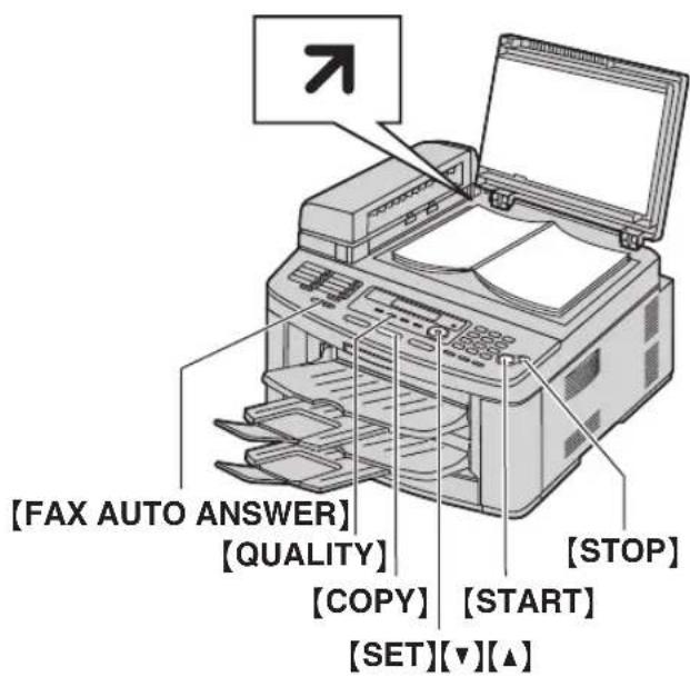 PANASONIC KX-FLB881 - Using the scanner glass - 1