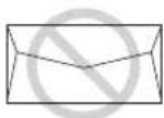 PANASONIC KX-FLB881 - Do not use envelopes with any of the following characteristics (using these may result in paper jams): - 1