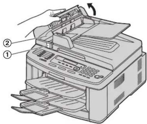 PANASONIC KX-FLB881 - Cleaning the document feeder rollers - 2