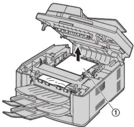 PANASONIC KX-FLB881 - When the recording paper has jammed near the fuser unit: - 2