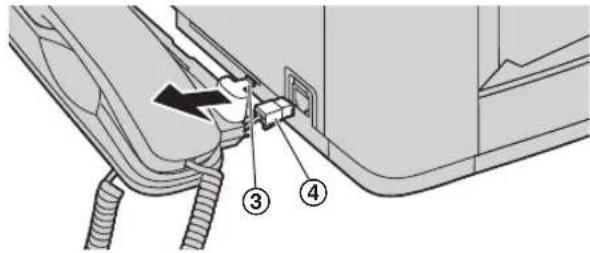PANASONIC KX-FLB881 - To remove the handset unit - 2