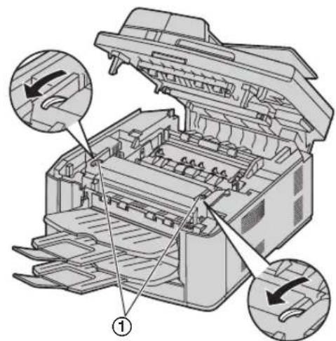 PANASONIC KX-FLB881 - When the recording paper has jammed near the fuser unit: - 3