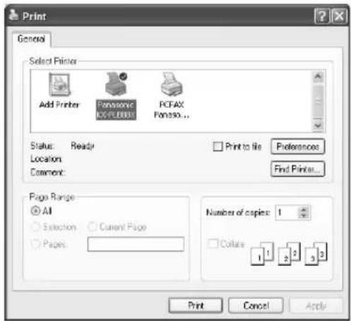 PANASONIC KX-FLB881 - Printing from Windows applications - 1
