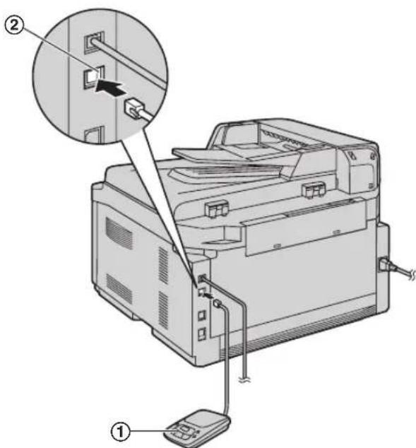 PANASONIC KX-FLB881 - Setting up the unit and an answering machine - 1