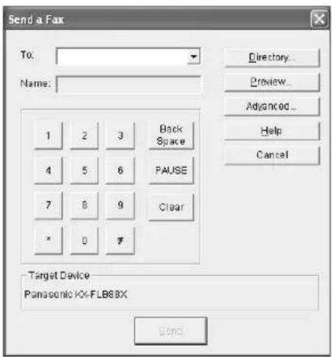 PANASONIC KX-FLB881 - Sending a computer document as a fax message from your computer - 1