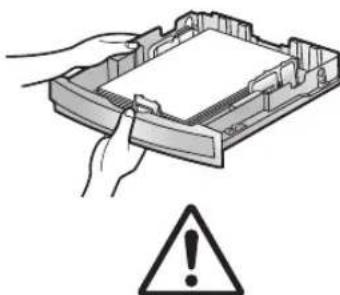 PANASONIC KX-FLB881 - Caution for the paper input tray - 2