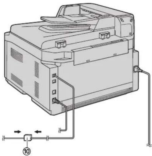PANASONIC KX-FLB881 - If the unit shares a single telephone line with a DSL service - 1
