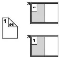 PANASONIC KX-FLB881 - To copy 2-sided documents onto 1 page (Quick ID copy feature) (Scanner glass only) - 1