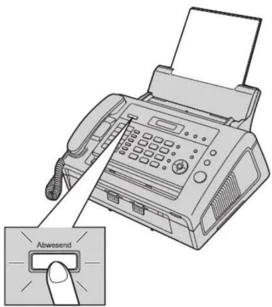 PANASONIC KX-FL421 - Aktivieren des FAX-Modus - 1