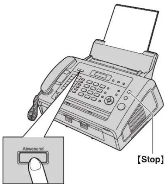 PANASONIC KX-FL421 - Aktivieren des TEL/FAX-Modus - 1