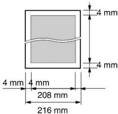 PANASONIC KX-FL421 - Effektive Scanfläche - 1