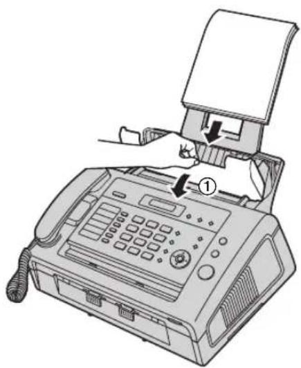 PANASONIC KX-FL421 - Wenn sich das Aufzeichnungspapier an der Papierausgabe staut - 8