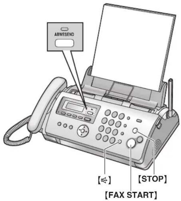 PANASONIC KX-FC255G - Aktivieren des TEL-Modus - 1