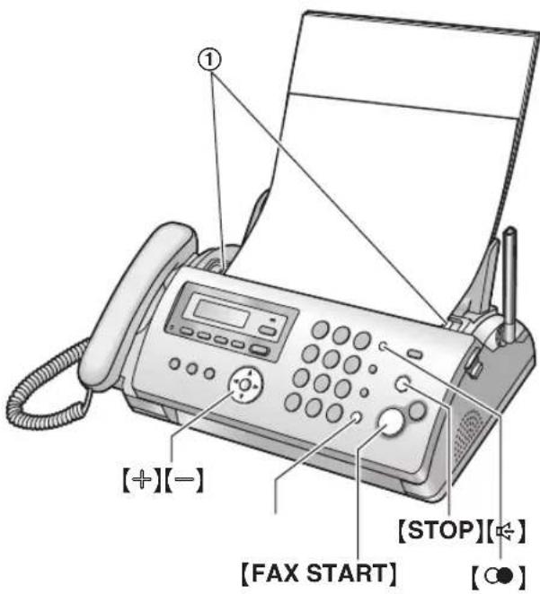 PANASONIC KX-FC255G - Manuelle Versendung eines Faxes - 1