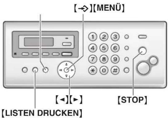 PANASONIC KX-FC255G - Referenzlisten und Berichte (nur Basisstation) - 1