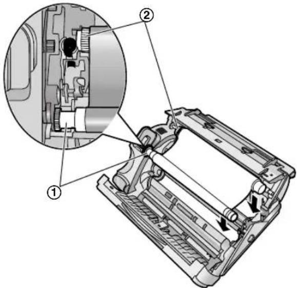 PANASONIC KX-FC245E - Installing the ink film - 4