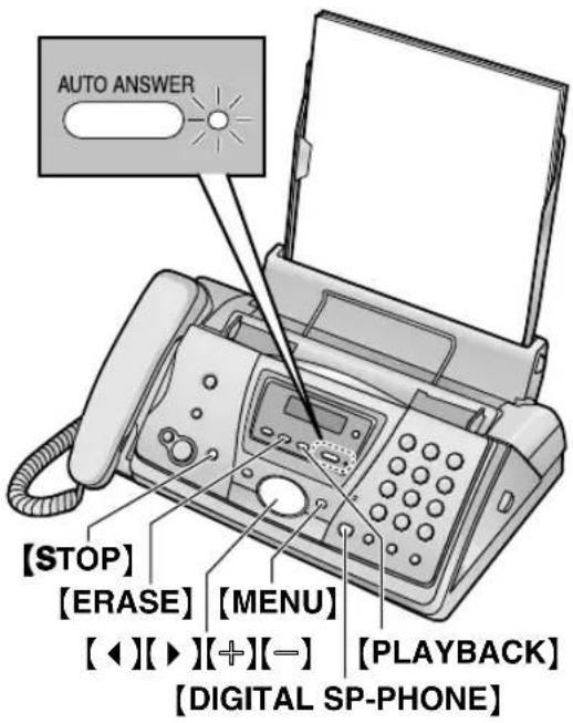 PANASONIC KX-FC245E - Listening to recorded messages - 2