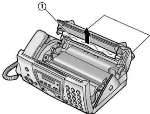 PANASONIC KX-FC245E - When the recording paper has jammed in the unit - 6