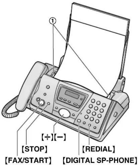 PANASONIC KX-FC245E - Sending a fax manually - 1