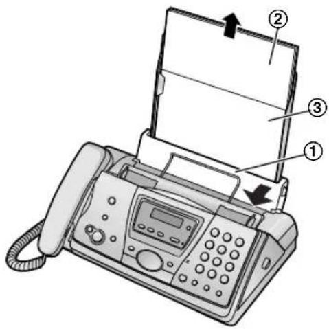 PANASONIC KX-FC245E - When the recording paper has jammed in the unit - 1