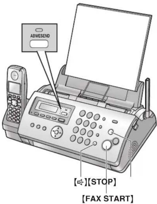 PANASONIC KX-FC226GS - Aktivieren des TEL-Modus - 1