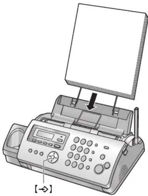 PANASONIC KX-FC226GS - Wenn das Aufzeichnungspapier nicht einwandfrei vom Gerät eingezogen wird - 1