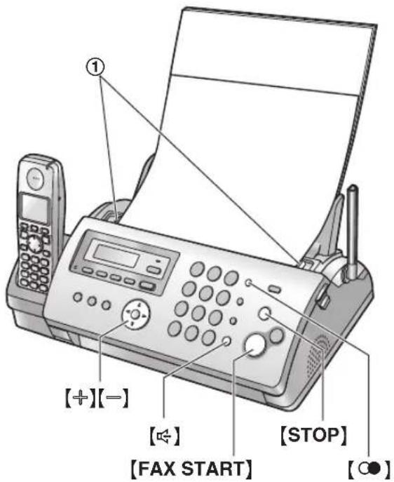 PANASONIC KX-FC226GS - Manuelle Versendung eines Faxes - 1