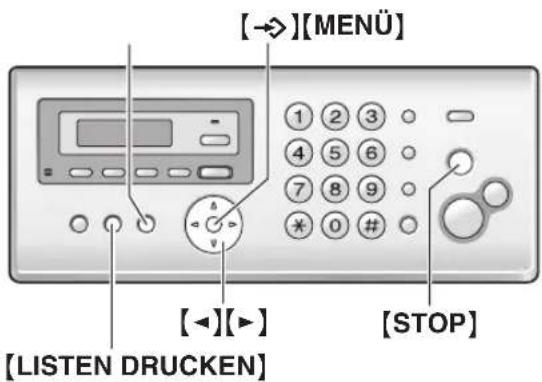 PANASONIC KX-FC226GS - Referenzlisten und Berichte (nur Basisstation) - 1