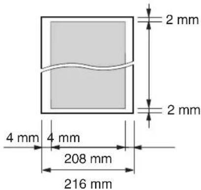 PANASONIC KX-FC225G - Effektive Scanfläche - 1