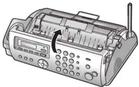 PANASONIC KX-FC225G - Schließen Sie die vordere Abdeckung fest. - 1