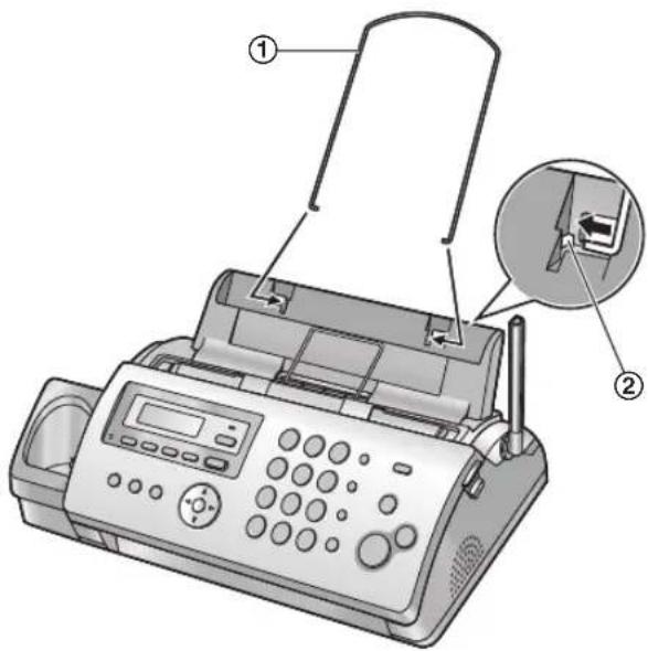 PANASONIC KX-FC225G - Schließen Sie die vordere Abdeckung fest. - 4