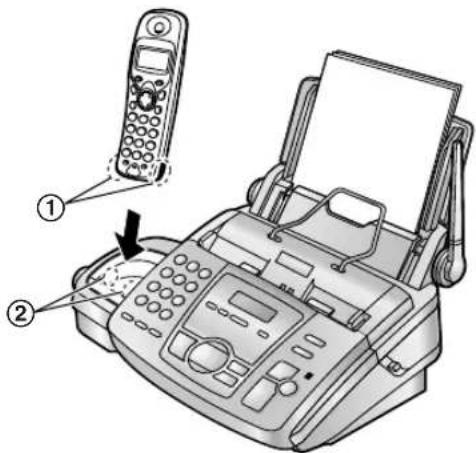 PANASONIC KX-FC195GG - Laden des/der Akku(s) - 1