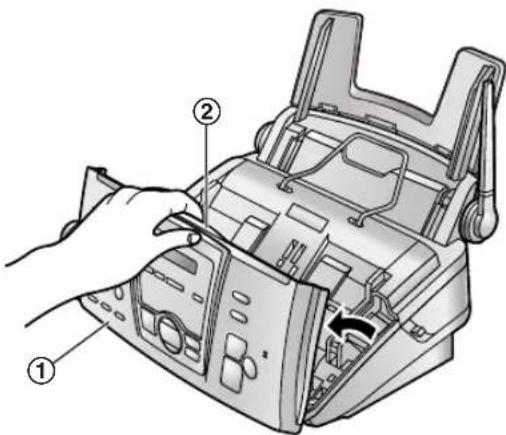 PANASONIC KX-FC195GG - Reinigung des Dokumenteneinzugs - 1