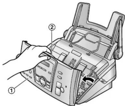 PANASONIC KX-FC195GG - Reinigung des Thermodruckkopfs - 1