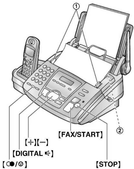 PANASONIC KX-FC195GG - Manuelle Versendung eines Faxes - 1