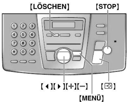 PANASONIC KX-FC195GG - Speichern von Namen und Rufnummern im Jog-Dial-Telefonbuch - 1
