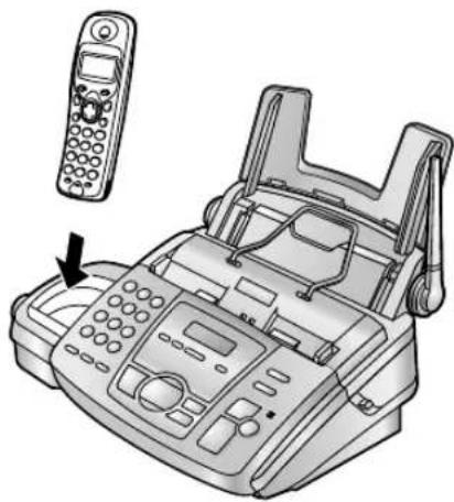PANASONIC KX-FC195GG - Laden des/der Akku(s) - 1