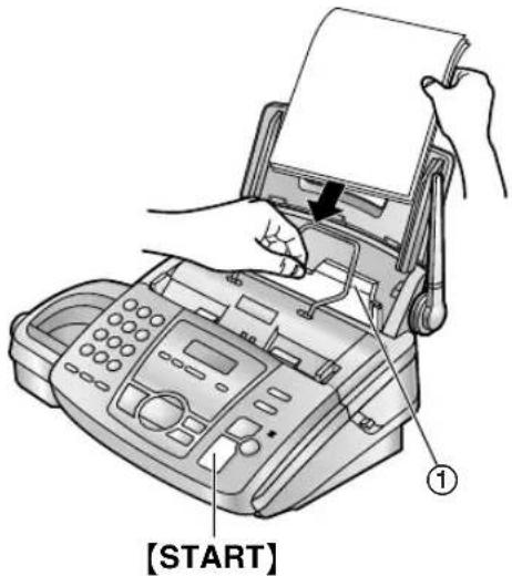 PANASONIC KX-FC195GG - Wenn das Aufzeichnungspapier nicht einwandfrei vom Gerät eingezogen wird - 1